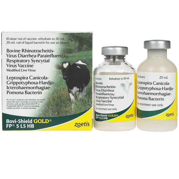 Bovi-Shield Gold FP 5 L5 HB Cattle Vaccine, 10 Doses