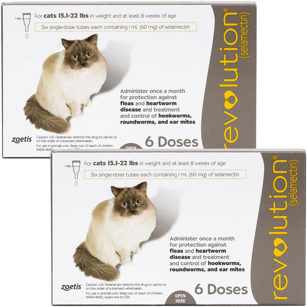 Revolution for Cats 15.1-22 lbs 12 doses