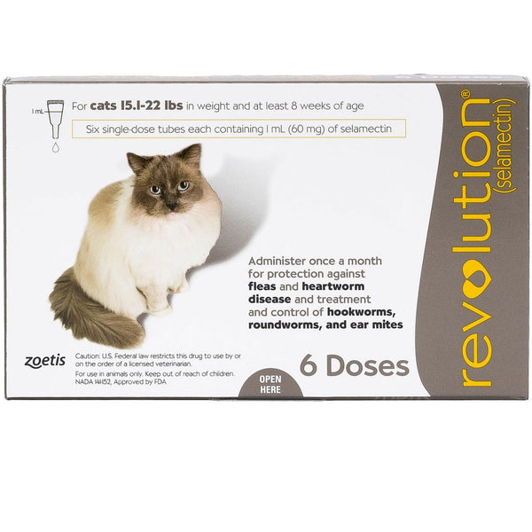 Revolution for Cats 15.1-22 lbs 6 dose