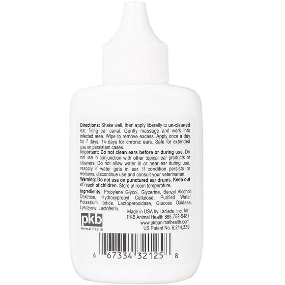 zymox otic enzymatic solution back side