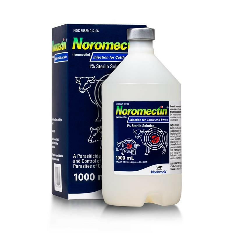 Noromectin Injection 1% - 1000 ml -  For CA Cattle & Swine