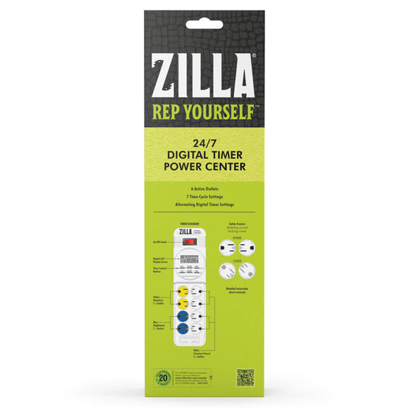Zilla 24/7 Digital Timer Power Center Digital