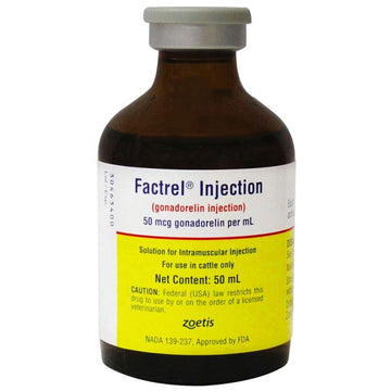 Factrel Injection (gonadorelin injection) for Cattle, 50-ml