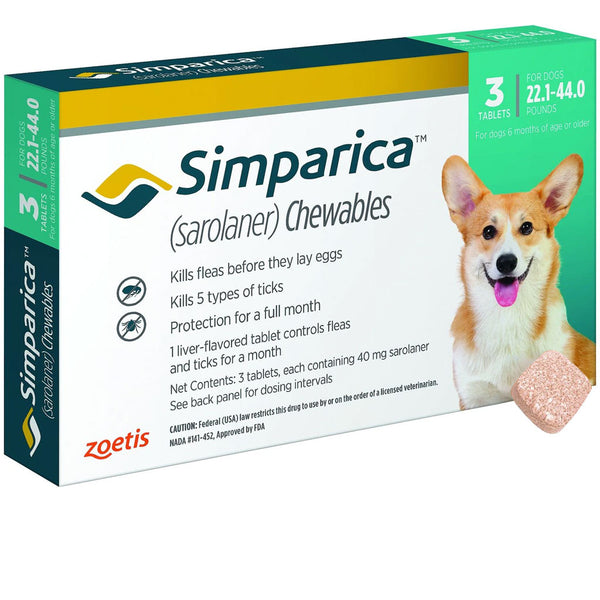 Simparica for Dogs 22.1-44 lbs