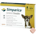 Simparica for Dogs 2.8-5.5 lbs 6 chewable