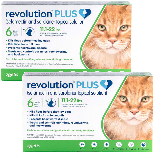 Revolution PLUS for Cats 11.1-22 lbs 12 doses