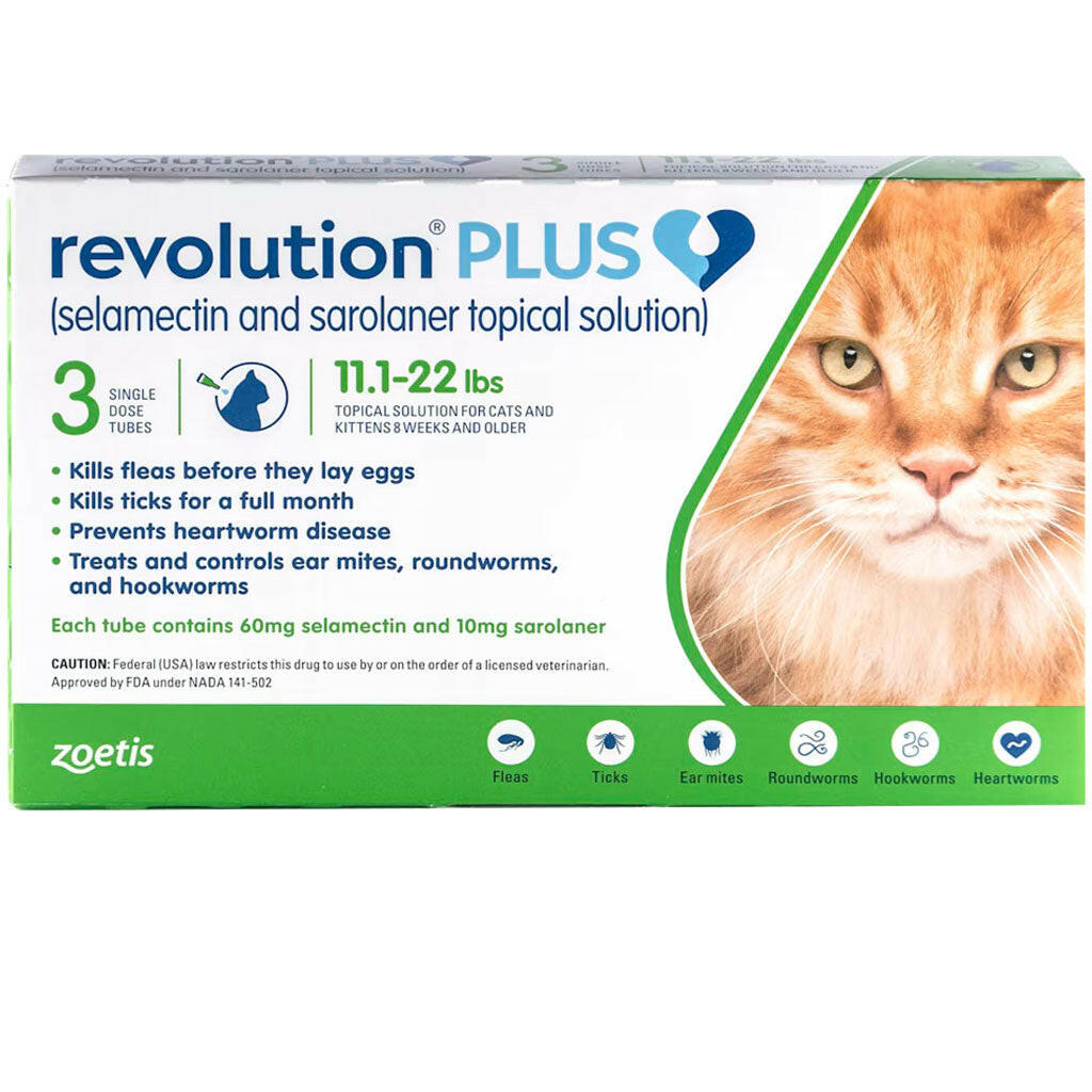 Revolution PLUS for Cats 11.1-22 lbs 3 doses