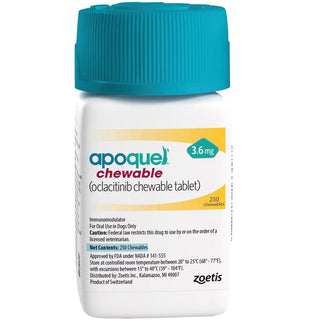 Apoquel (oclacitinib) Chewable Tablets, 3.6mg