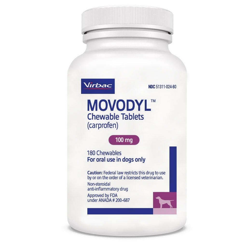 MOVODYL Chewable Tablets (carprofen) for Dogs, 100-mg