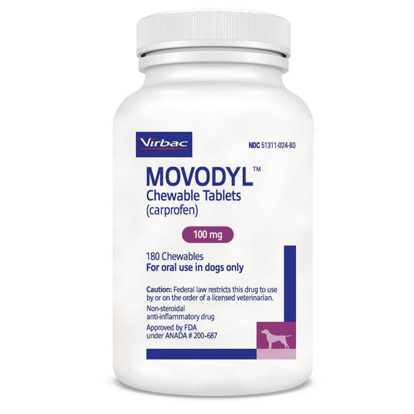 MOVODYL Chewable Tablets (carprofen) for Dogs, 100-mg