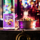 Can of Frommbo Gima with a bowl of pet food on a blurred background