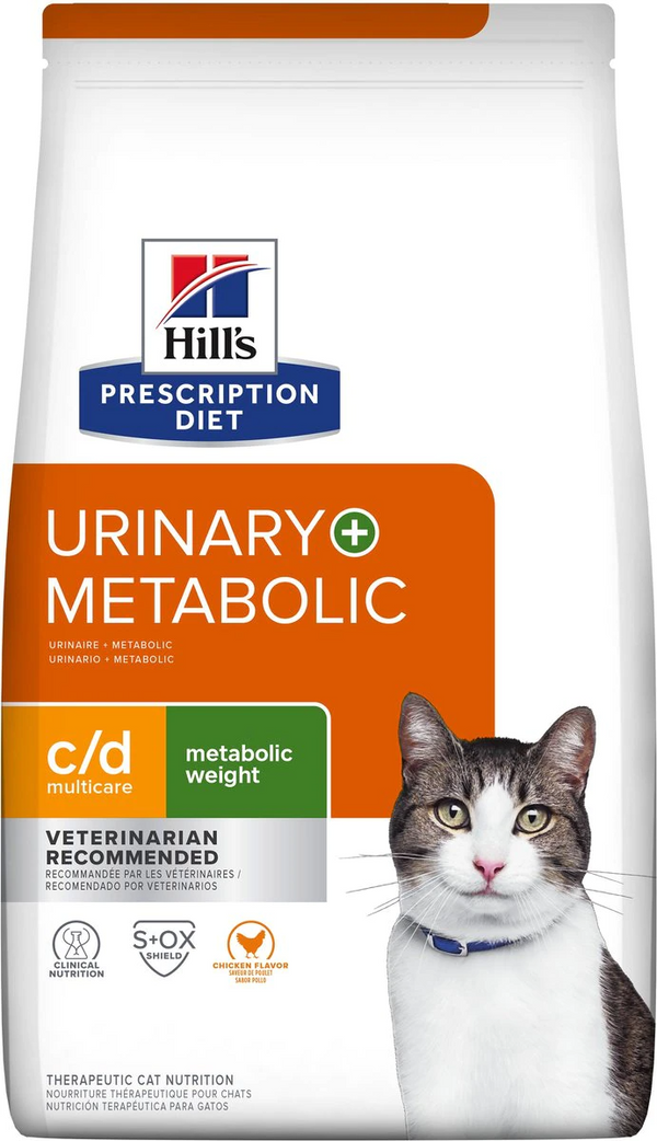Hill's Prescription Diet c/d Multicare + Metabolic Weight, Urinary Care + Weight Chicken Flavor 