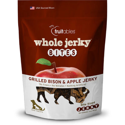 Fruitables Grilled Bison & Apple Whole Jerky Bites, 5-oz