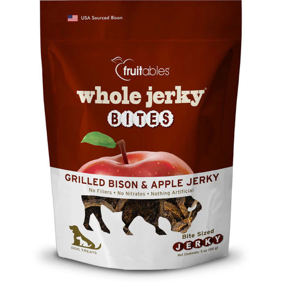 Fruitables Grilled Bison & Apple Whole Jerky Bites, 5-oz