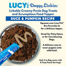 Lucy Pet Products Doggy Lickies Creamy Puree Dog Treat Duck & Pumpkin