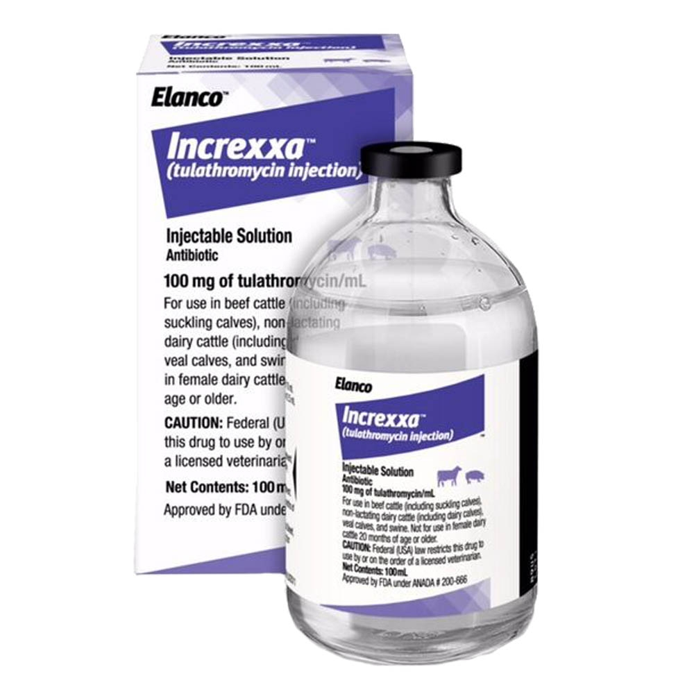 Increxxa (Tulathromycin) Injectable Solution - Respiratory Protection for Livestock