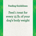 Greenies Pill Pockets Peanut Butter Flavor Treats for Dogs, Capsule Size feeding guidelines