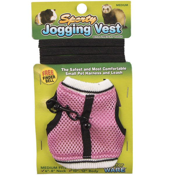 Ware Sporty Jogging Vest for Small Animal Harness & Leash, Color Varies Medium