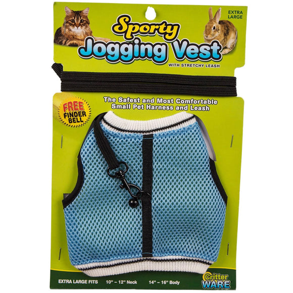 Ware Sporty Jogging Vest for Small Animal Harness & Leash, Color Varies X-Large
