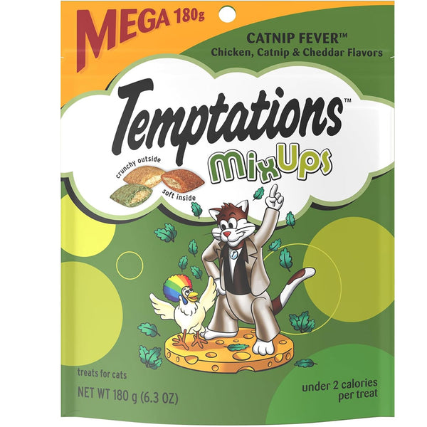 Temptations MixUps Catnip Fever Flavor Soft & Crunchy Treats for Cats 6oz