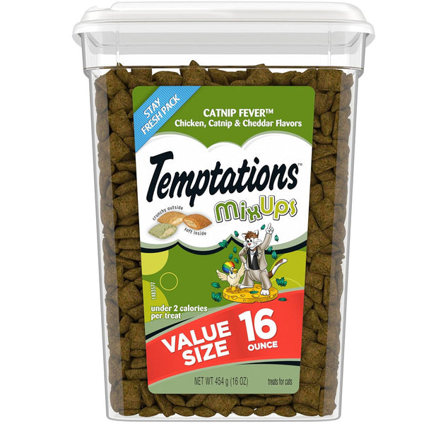 Temptations MixUps Catnip Fever Flavor Soft & Crunchy Treats for Cats 16oz