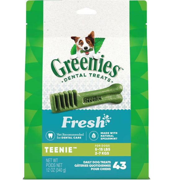 GREENIES Fresh Mint Teenie Dental Treats, 43 count