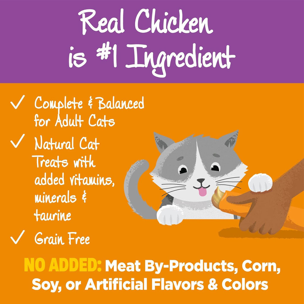 Wellness Lickable Treats Chicken Recipe Natural Treats for Cats