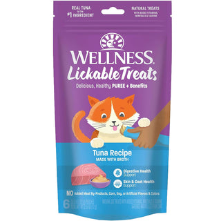 Wellness Lickable Treats Tuna Recipe Natural Treats for Cats, 2.5-oz