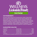 Wellness Lickable Treats Duck Recipe Natural Treats for Cats