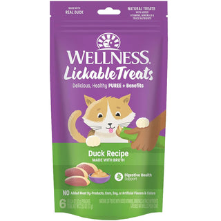 Wellness Lickable Treats Duck Recipe Natural Treats for Cats, 2.5-oz