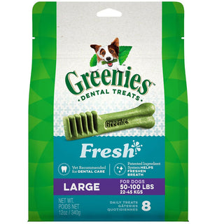 GREENIES Fresh Mint Large Dental Treats, 8 count