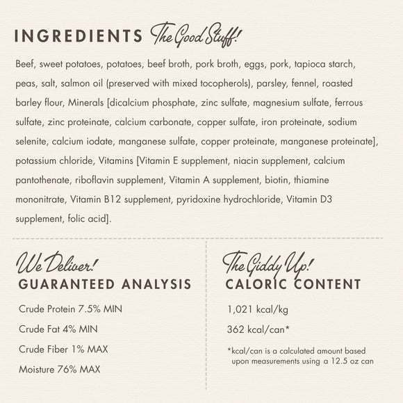 Ingredients list and nutritional information for a product on a white background