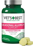 Vet's Best Seasonal Allergy Support Chewable Tablets For Dogs (60 Tablets)