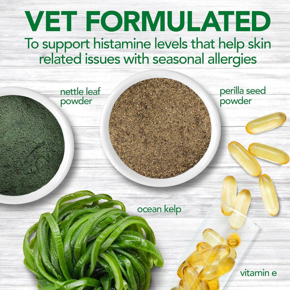 Vet's Best Seasonal Allergy Support Chewable Tablets For Dogs (60 Tablets)