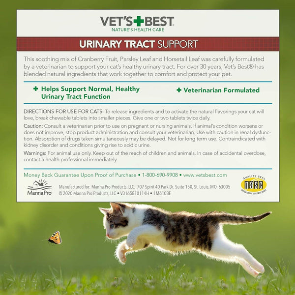 Vet's Best Urinary Tract Support For Cats (60 tablets)