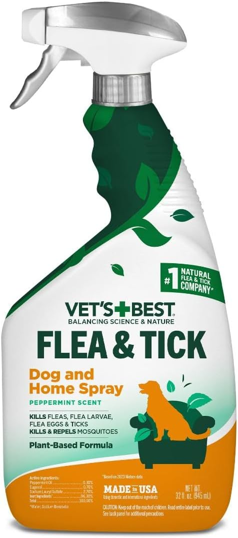 Vet's Best Natural Flea & Tick Home Spray (32 oz)