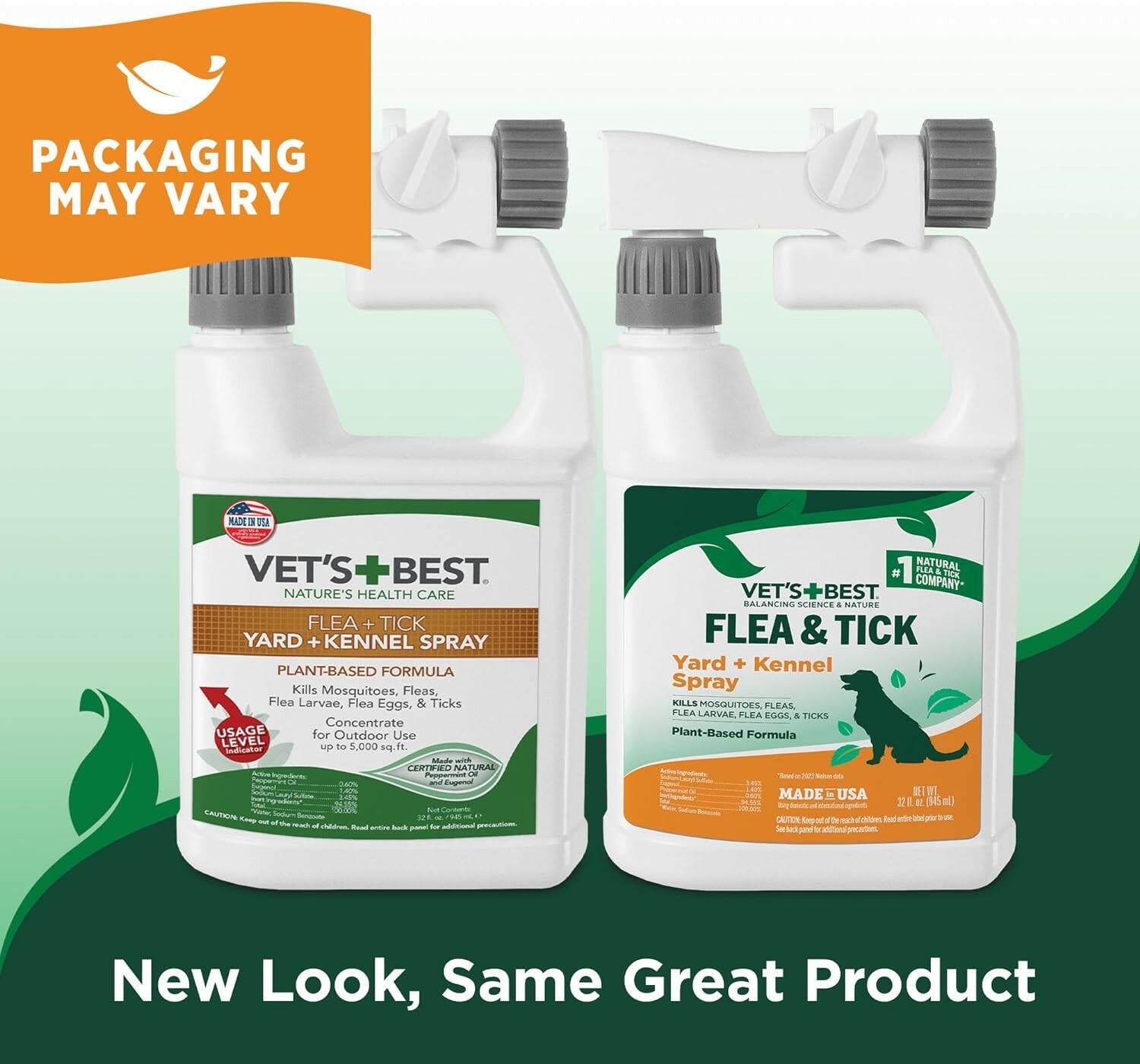 Vet's Best Natural Flea Tick Yard & Kennel Spray (32 oz)