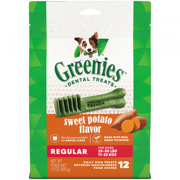 GREENIES Sweet Potato Regular Dental Treats