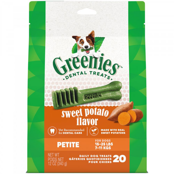 GREENIES Sweet Potato Petite Dental Treats, 60 count