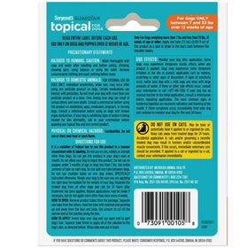 Sergeant's Guardian Flea & Tick Topical for Dogs, 7 lbs and 33 lbs backside