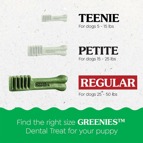 Greenies Regular Puppy  size