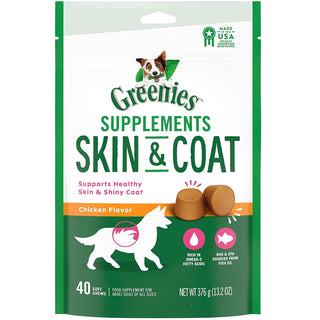 Greenies Skin & Coat Chicken Flavor Supplements for Dogs