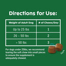 Greenies Hip & Joint supplements direction for use