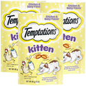 Temptations Chicken Flavor Crunchy & Soft Kitten Treats 3-pack