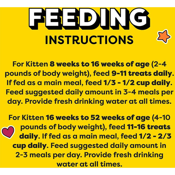 Temptations Chicken Flavor Crunchy & Soft Kitten Treats