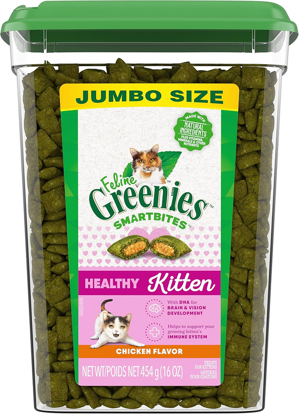 Greenies Feline Smart Bites Healthy Kitten Treats For Cats