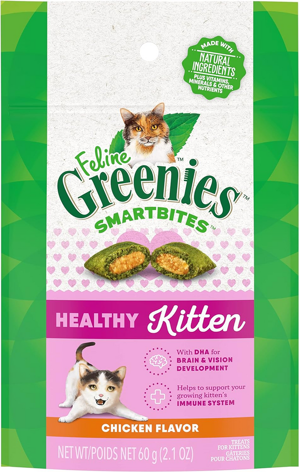 Greenies Feline Smart Bites Healthy Kitten Treats For Cats