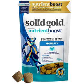 Solid Gold Mobility Support Chicken Soft & Chewy Hip & Joint Dog Treats, 5.2-oz pouch