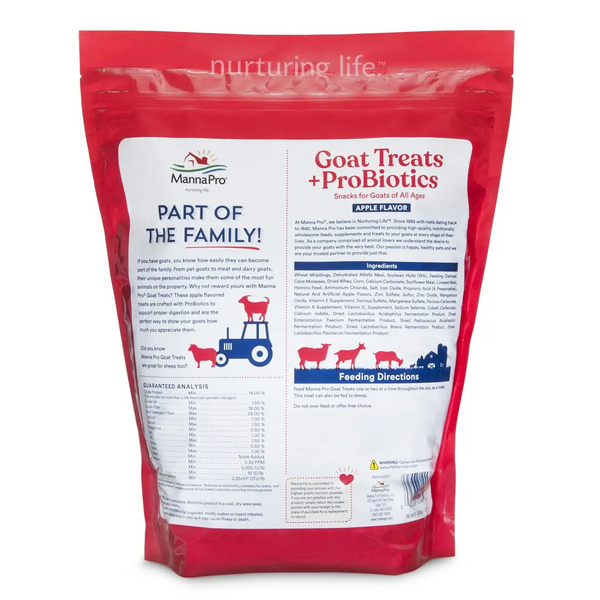 Manna Pro Treats +Probiotics for Goats (5 lb)