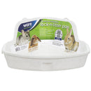 Ware Scatterless Lock-N-Litter Pan for Small Animals, Color Varies, Jumbo